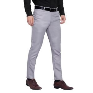 Light Grey cotton pants for men